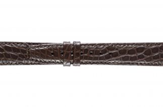 Uhrenarmband Alligatorleder K0702L dark brown 60053