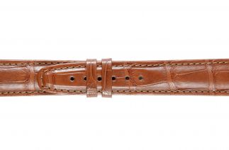 Uhrenarmband Alligatorleder F012B brown 60141