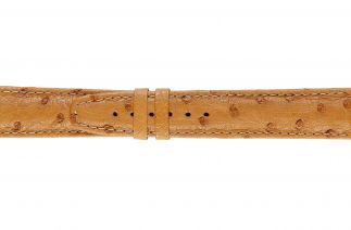 Uhrenarmband Straussenleder F052B cognac